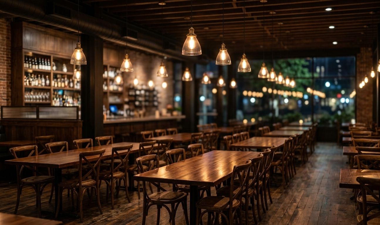 High-end restaurant interior